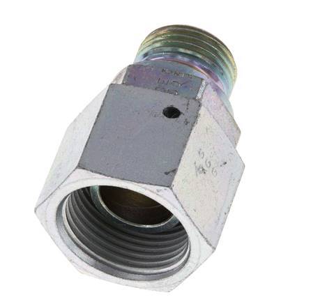 G 3/4'' x G 1/2'' F/M Zinc plated Steel Reducing Adapter 175 Bar - Hydraulic