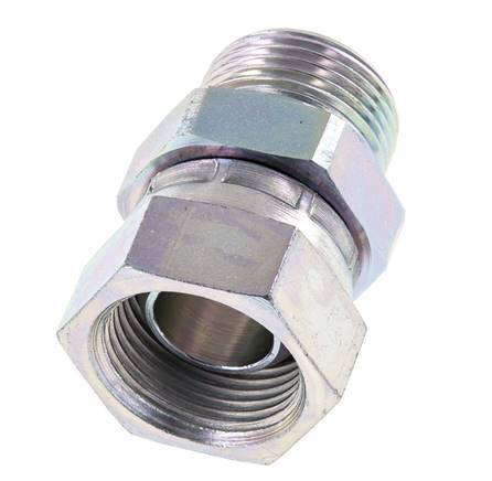G 3/4'' F/M Zinc plated Steel Reducing Adapter 175 Bar - Hydraulic