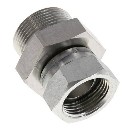 G 1'' x G 1 1/4'' F/M Zinc plated Steel Reducing Adapter 150 Bar - Hydraulic