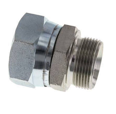 G 1 1/2'' x G 1 1/4'' F/M Zinc plated Steel Reducing Adapter 125 Bar - Hydraulic