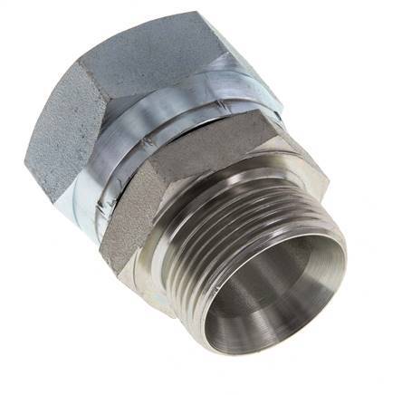 G 1 1/2'' x G 1 1/4'' F/M Zinc plated Steel Reducing Adapter 125 Bar - Hydraulic