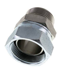 G 1 1/2'' x G 1 1/4'' F/M Zinc plated Steel Reducing Adapter 125 Bar - Hydraulic