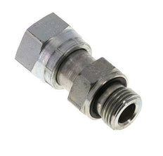 UNS 1''-14 x G 1/2'' F/M Zinc plated Steel Reducing Adapter ORFS 400 Bar - Hydraulic