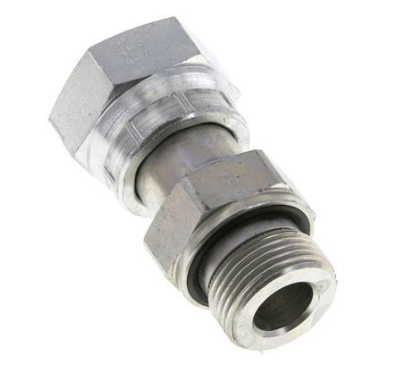 UN 1-3/16''-12 x G 3/4'' F/M Zinc plated Steel Reducing Adapter ORFS 400 Bar - Hydraulic