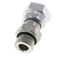 UN 1-3/16''-12 x G 3/4'' F/M Zinc plated Steel Reducing Adapter ORFS 400 Bar - Hydraulic