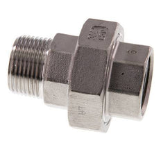 3/4'' NPT x 3/4'' NPT F/M Stainless steel Double Nipple 3-pieces with Conically sealing 16 Bar