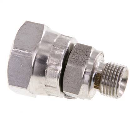 G 1/4'' x G 1/8'' F/M Stainless steel Reducing Adapter 400 Bar - Hydraulic