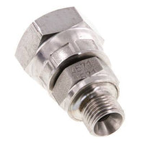 G 1/4'' x G 1/8'' F/M Stainless steel Reducing Adapter 400 Bar - Hydraulic