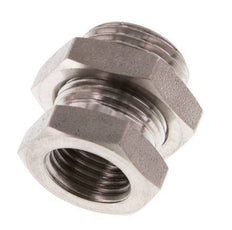 G 1/4'' x G 3/8'' F/M Stainless steel Bulkhead Fitting 40 Bar
