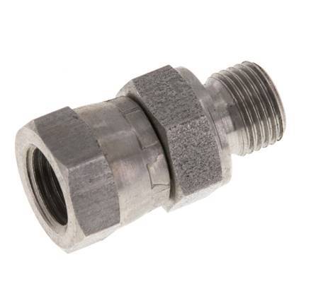 G 1/8'' F/M Stainless steel Reducing Adapter 400 Bar - Hydraulic