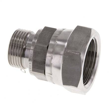 G 1'' x G 3/4'' F/M Stainless steel Reducing Adapter 150 Bar - Hydraulic
