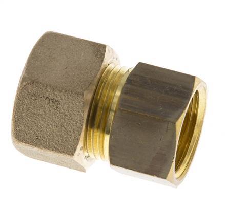 G 1/2'' x 16mm Brass Straight Compression Fitting 76 Bar DIN EN 1254-2