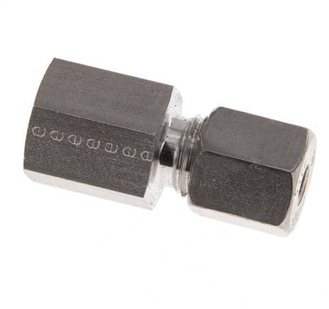 G 1/4'' x 6S Stainless steel Straight Compression Fitting 630 Bar DIN 2353