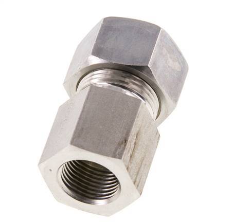 G 3/8'' x 15L Stainless steel Straight Compression Fitting 315 Bar DIN 2353