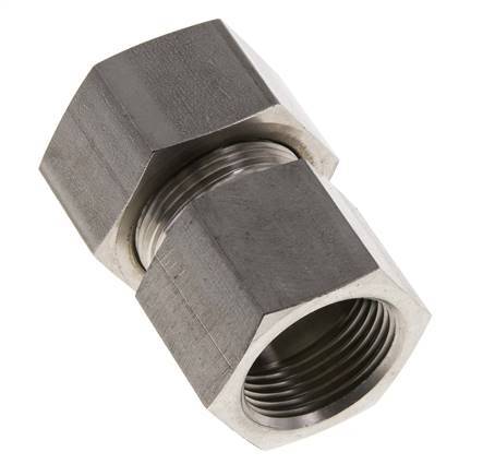 G 1'' x 25S Stainless steel Straight Compression Fitting 400 Bar DIN 2353