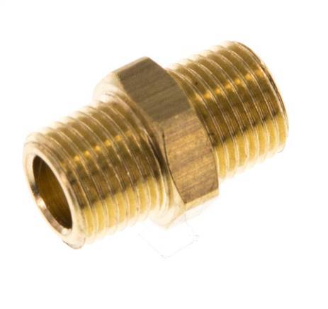 R 1/8'' Brass Double Nipple 16 Bar [5 Pieces]