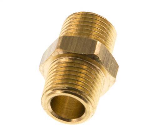 R 1/8'' Brass Double Nipple 16 Bar [5 Pieces]