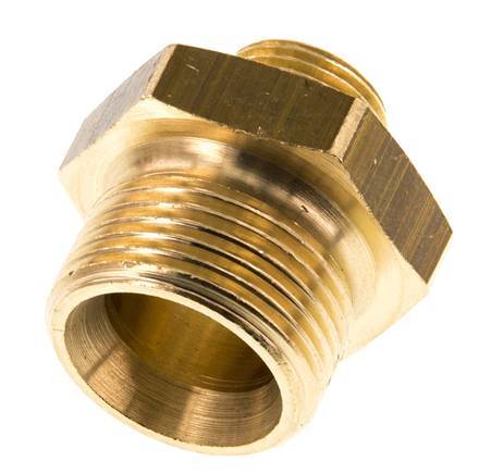 G 3/4'' x G 3/8'' Brass Double Nipple 16 Bar