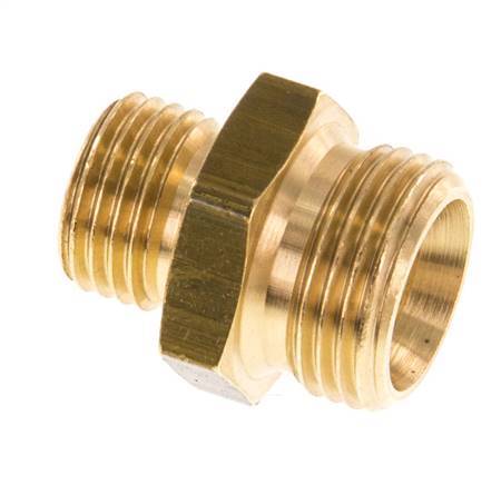 G 3/8'' x G 1/4'' Brass Double Nipple 16 Bar [5 Pieces]