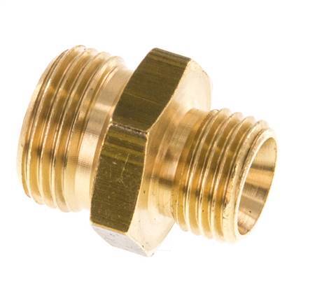 G 3/8'' x G 1/4'' Brass Double Nipple 16 Bar [5 Pieces]