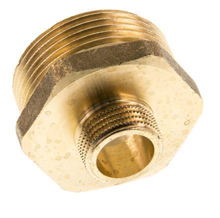 G 1 1/4'' x G 1/2'' Brass Double Nipple 16 Bar