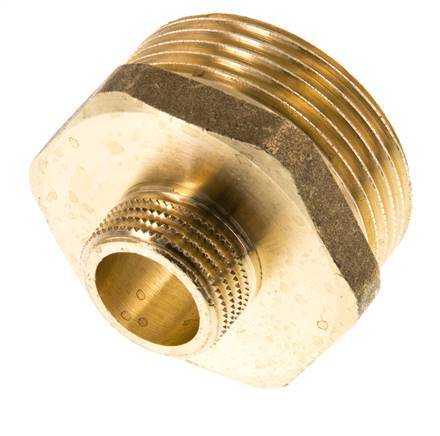 G 1 1/4'' x G 1/2'' Brass Double Nipple 16 Bar