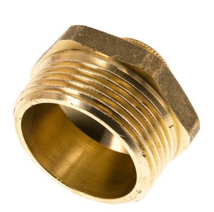 G 1 1/4'' x G 1/2'' Brass Double Nipple 16 Bar