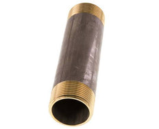 G 1 1/4'' Brass Double Pipe Nipple 16 Bar DIN 2982 - 150mm