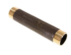 G 1 1/4'' Brass Double Pipe Nipple 16 Bar DIN 2982 - 200mm