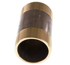G 2'' Brass Double Pipe Nipple 16 Bar DIN 2982 - 100mm