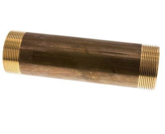 G 2'' Brass Double Pipe Nipple 16 Bar DIN 2982 - 200mm
