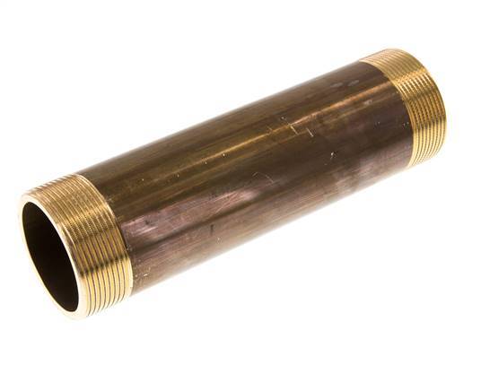 G 2'' Brass Double Pipe Nipple 16 Bar DIN 2982 - 200mm