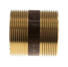 G 2'' Brass Double Pipe Nipple 16 Bar DIN 2982 - 60mm