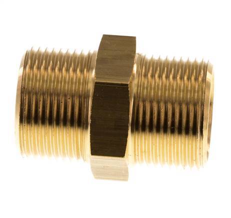 M24x1.5 Brass Double Nipple 16 Bar