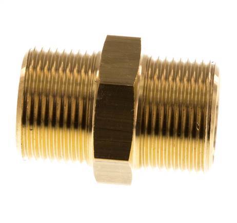 M24x1.5 Brass Double Nipple 16 Bar