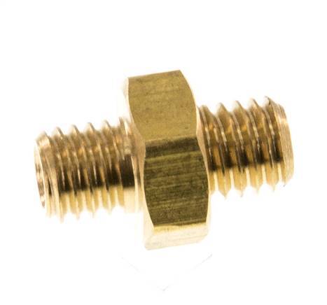 M5 Brass Double Nipple 16 Bar [10 Pieces]