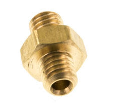 M5 Brass Double Nipple 16 Bar [10 Pieces]