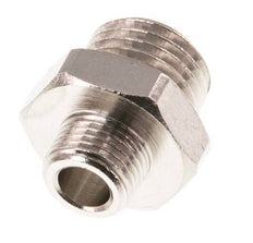 G 1/4'' x G 1/8'' Nickel plated Brass Double Nipple 16 Bar [5 Pieces]