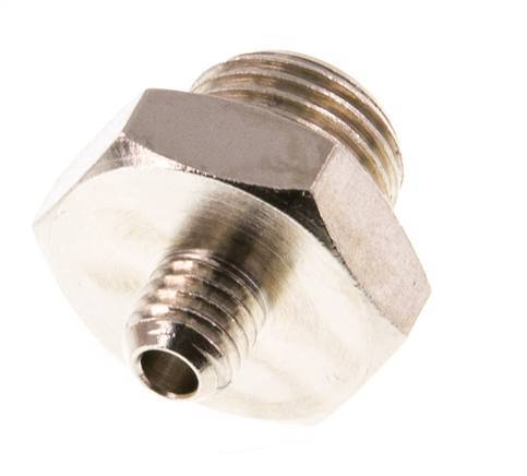 G 1/8'' x M5 Nickel plated Brass Double Nipple 16 Bar [10 Pieces]