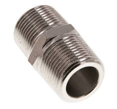 3/4'' NPT x R 3/4'' Nickel plated Brass Double Nipple 60 Bar