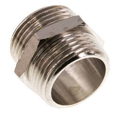 G 1'' Nickel plated Brass Double Nipple 16 Bar