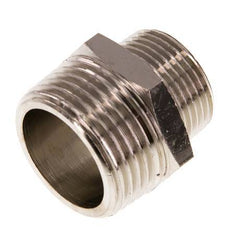 R 1'' x R 3/4'' Nickel plated Brass Double Nipple 16 Bar