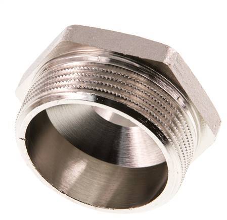 G 1 1/2'' x G 3/4'' Nickel plated Brass Double Nipple 16 Bar
