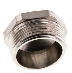 G 1 1/4'' x G 1/2'' Nickel plated Brass Double Nipple 16 Bar