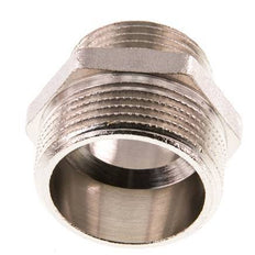 G 1 1/4'' x G 1'' Nickel plated Brass Double Nipple 16 Bar