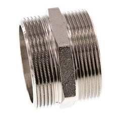 G 2'' Nickel plated Brass Double Nipple 16 Bar