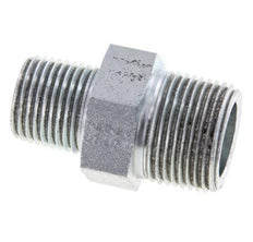 1/2'' NPT x 3/4'' NPT Zinc plated Steel Double Nipple 170 Bar - Hydraulic
