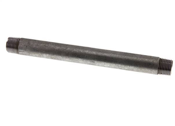 R 1/2'' Zinc plated Steel Double Pipe Nipple 50 Bar DIN 2982 - 200mm [5 Pieces]