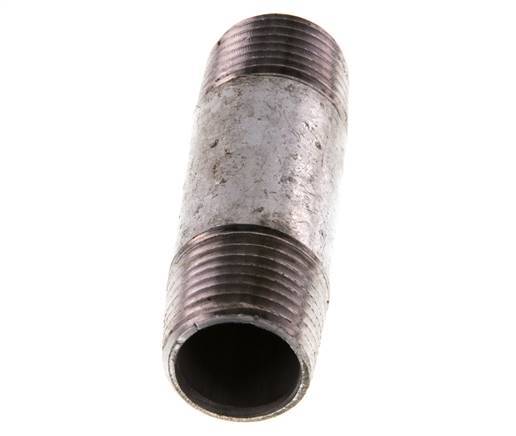 R 1/2'' Zinc plated Steel Double Pipe Nipple 50 Bar DIN 2982 - 60mm [10 Pieces]