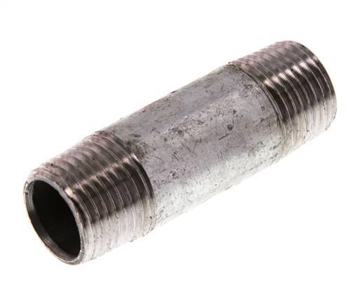 R 1/2'' Zinc plated Steel Double Pipe Nipple 50 Bar DIN 2982 - 60mm [10 Pieces]